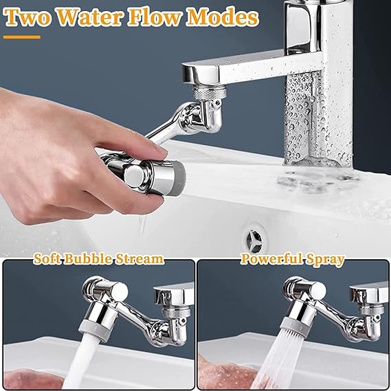 Rotation Faucet Sprayer Head Universal 1080°rotatable Bathroom Washbasin Tap