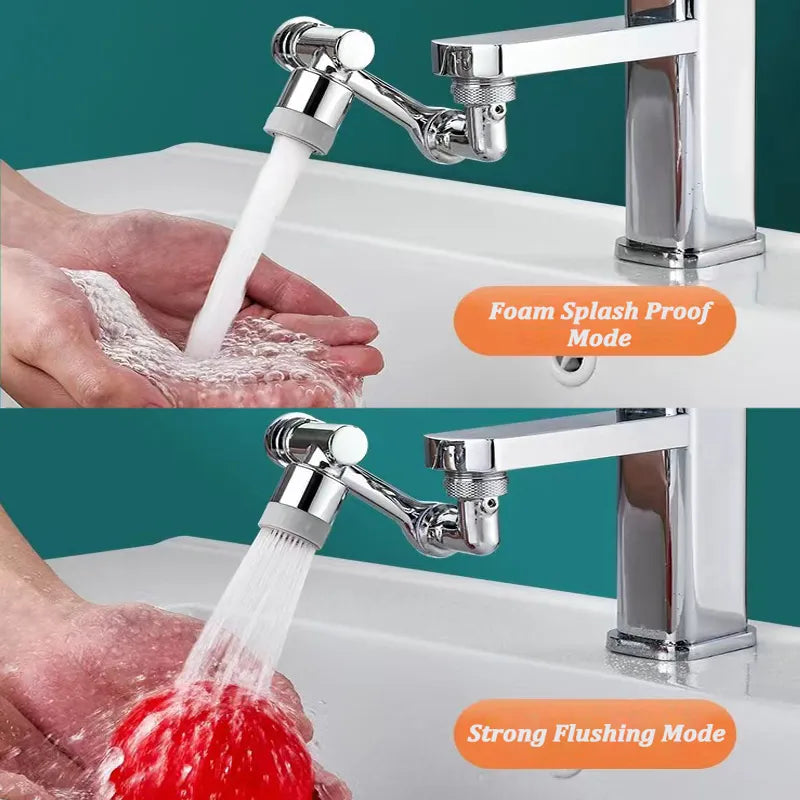 Rotation Faucet Sprayer Head Universal 1080°rotatable Bathroom Washbasin Tap